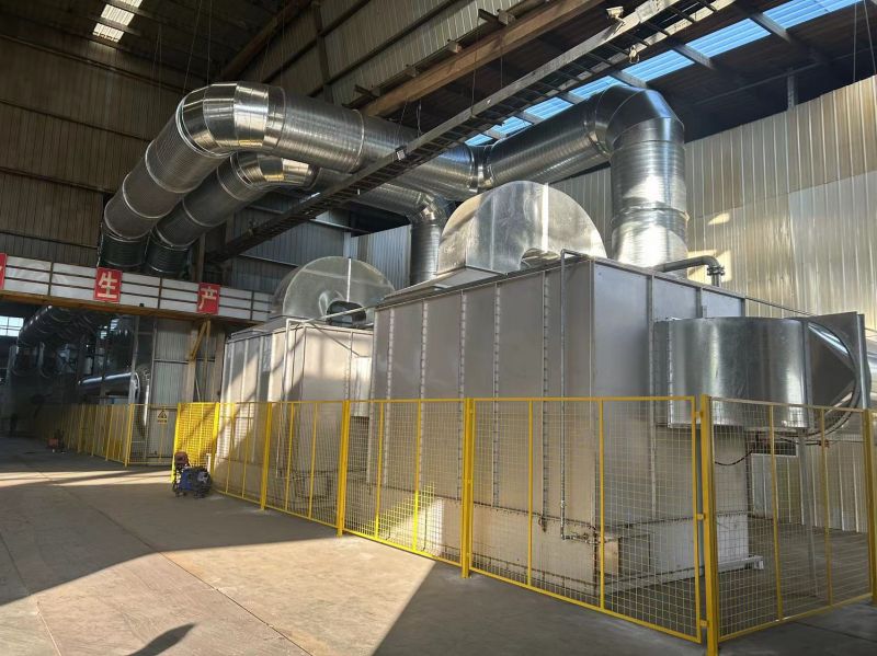 贵州安泰再生资源科技有限公司两套设备正在安装中（22万风量沸石转筒+2万风量RTO、12万风量沸石转筒+1万风量RTO）