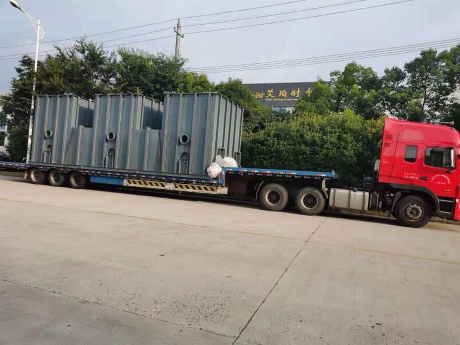 重庆长安跨越项目40万风量沸石转轮+2万风量RTO，已装车发货，计日程功