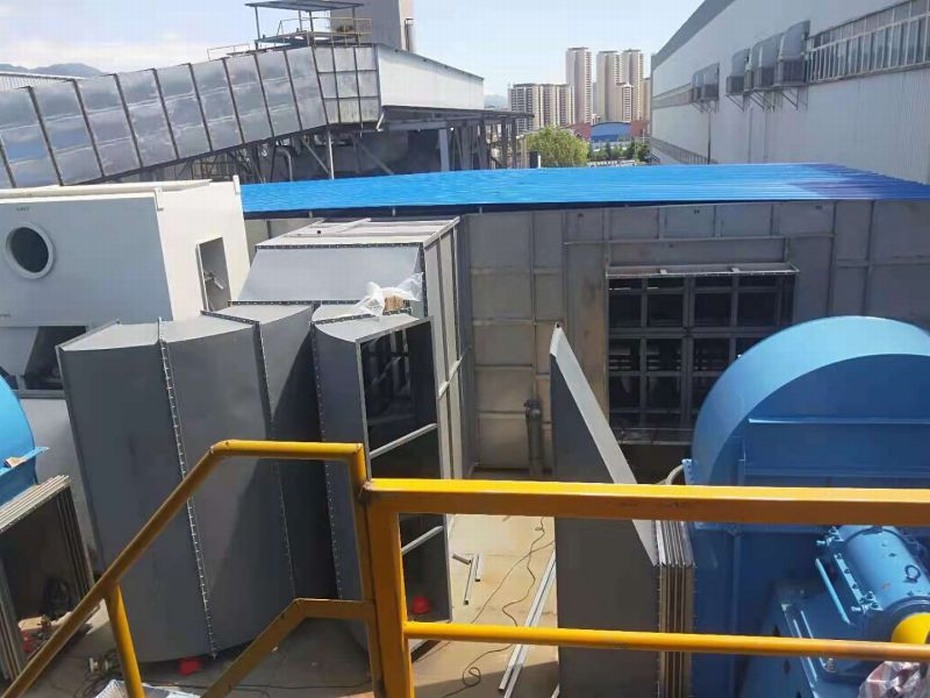 重庆长安跨越工程（40万风量沸石转轮+2万风量RTO）安装工作紧锣密鼓进行中，计日程功！
