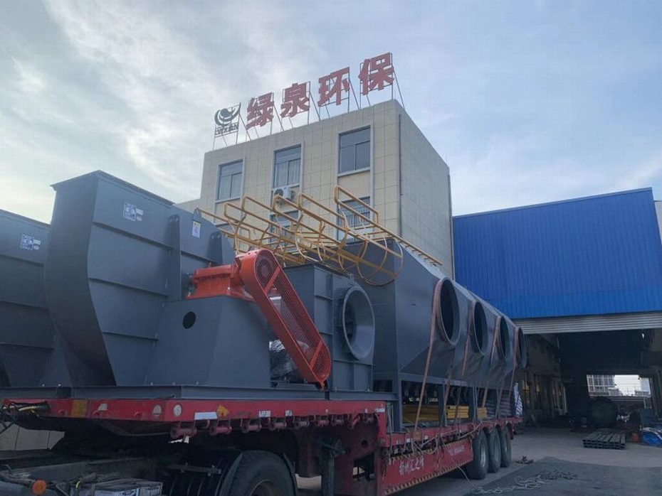合肥电子行业：有机废气处理系统（颗粒碳吸附）发货