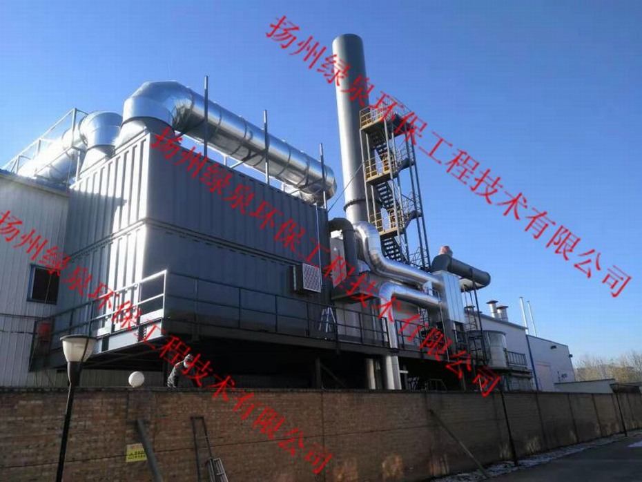 北京某工程一套167000风量转轮+12850风量RTO现场已安装成功.