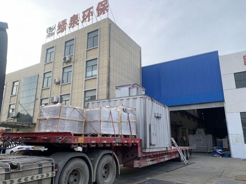 2台沸石转筒装车发往山东