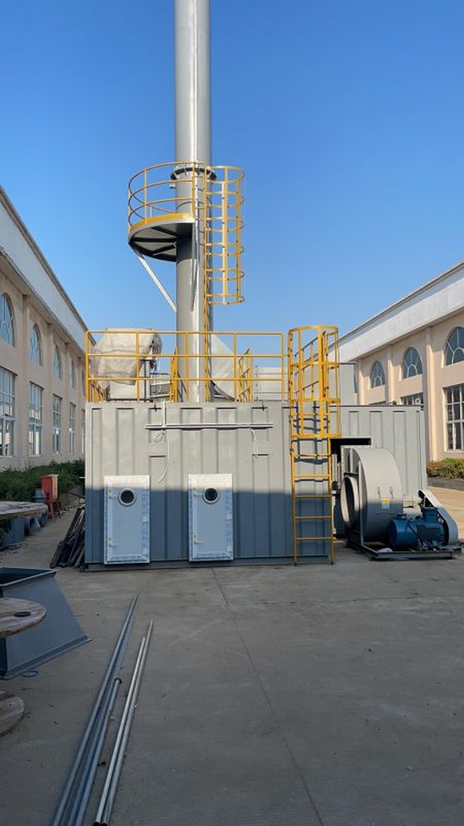 扬州高邮本地活性炭转筒+CO项目安装工作进行中