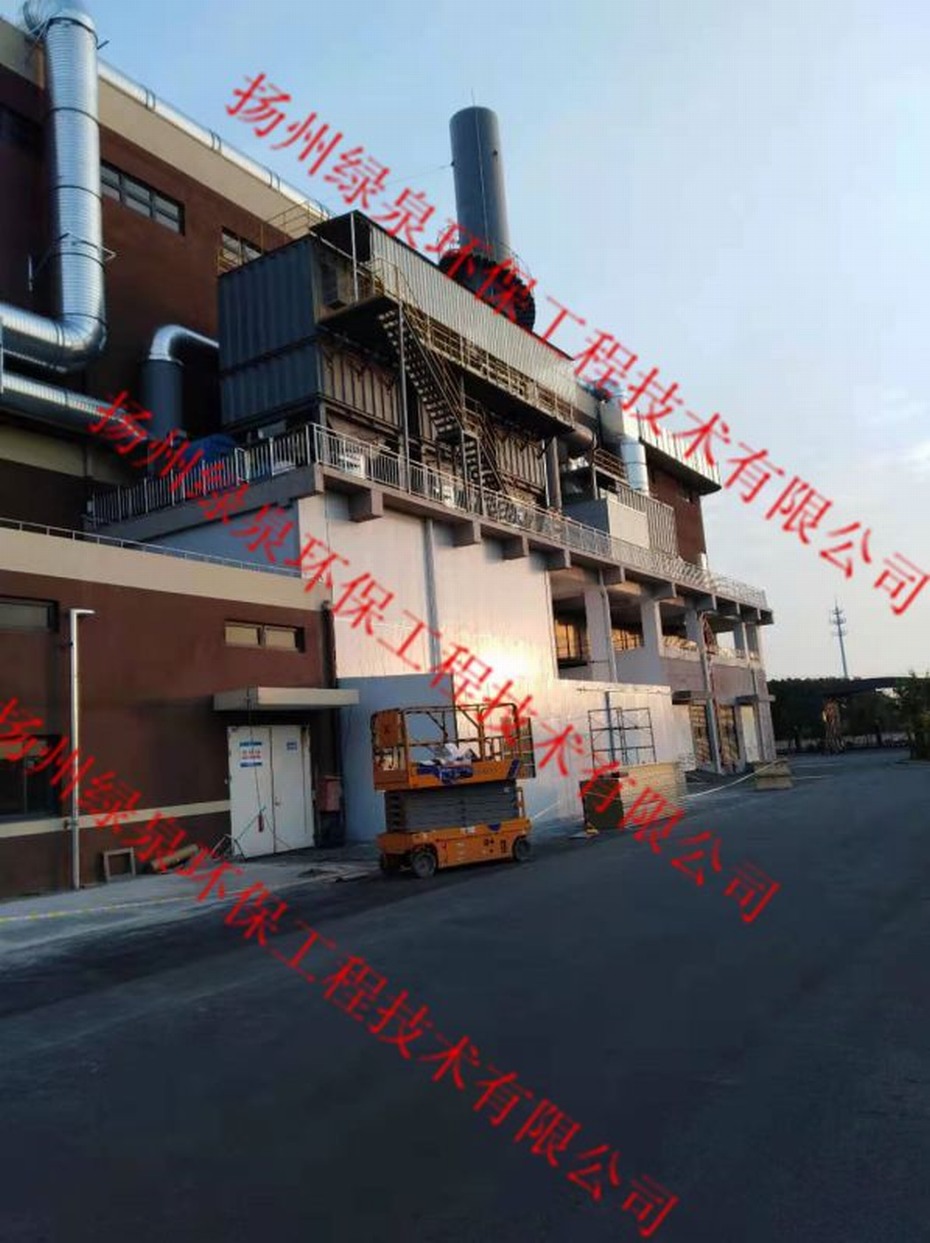 上海某工程一套18.1万风量转轮+6万风量RTO现场安装成功，已正式投入生产