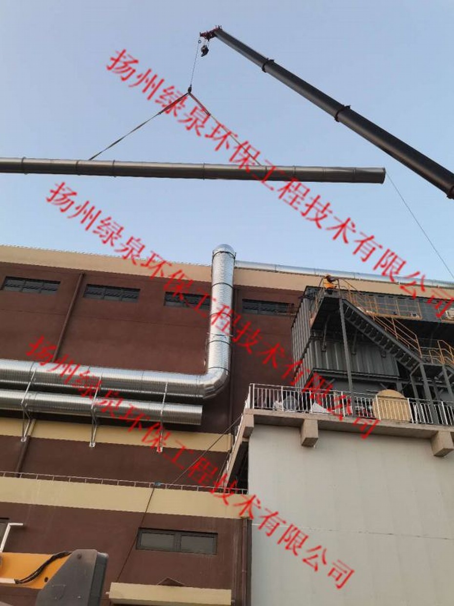 上海某工程一套18.1万风量转轮+RTO现场正在安装中